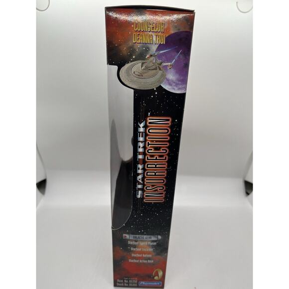 Star Trek Insurrection 9" Troi Action Figure Playmates - Sealed - Picture 7 of 9